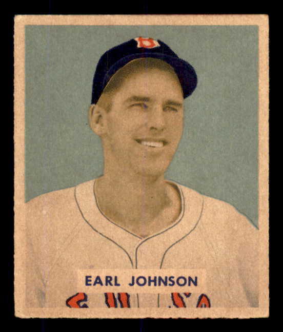 1949 Bowman Baseball #231 Earl Johnson Red Sox EX-MT 556012