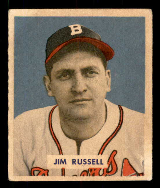 1949 Bowman Baseball #235 Jim Russell Braves EX 556017