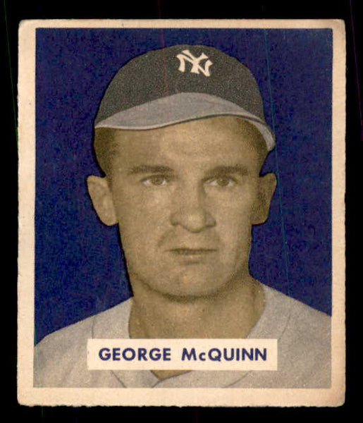1949 Bowman Baseball #232 George McQuinn Yankees EX 556018
