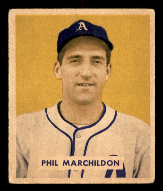 1949 Bowman Baseball #187 Phil Marchildon A's EX 556028