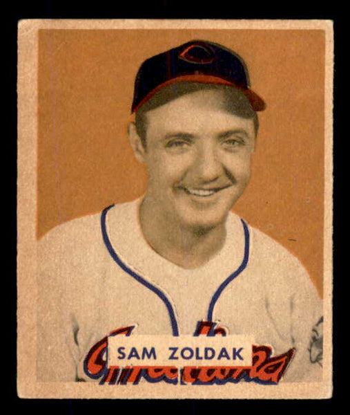 1949 Bowman Baseball #078 Sam Zoldak Indians EX-MT Name Front 556076