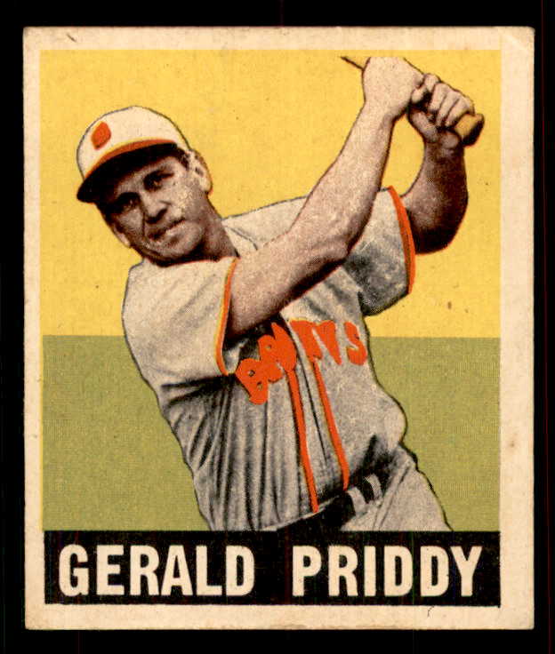 1948 Leaf Baseball #111 Jerry Priddy Browns VG Stain 556164