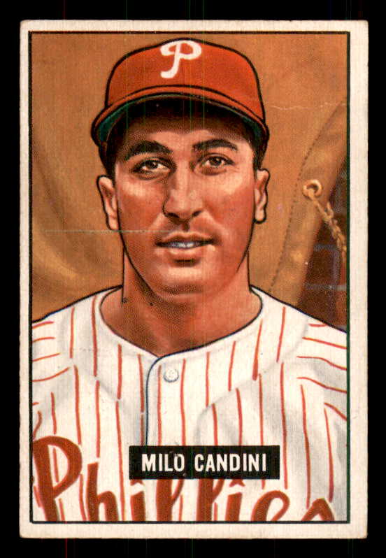 1951 Bowman Baseball #255 Milo Candini Phillies EX-MT 556179