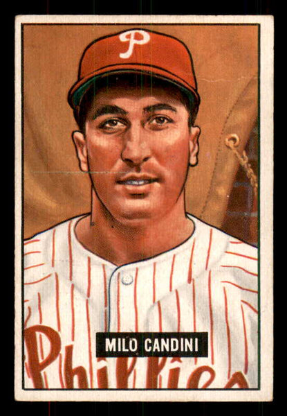 1951 Bowman Baseball #255 Milo Candini Phillies EX-MT 556179