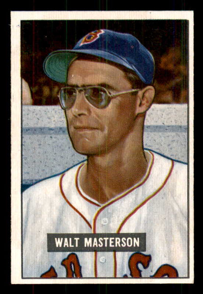 1951 Bowman Baseball #307 Walt Masterson Red Sox EX-MT 556202