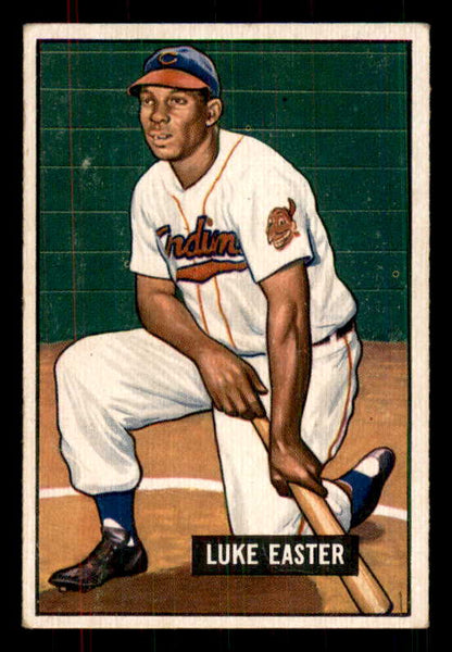 1951 Bowman Baseball #258 Luke Easter Indians EX+/EX-MT 556212