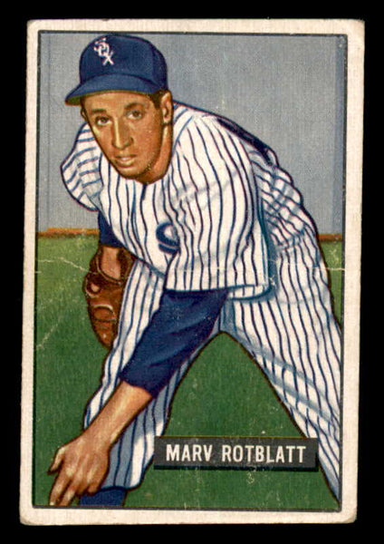 1951 Bowman Baseball #303 Marv Rotblatt White Sox VG 556218
