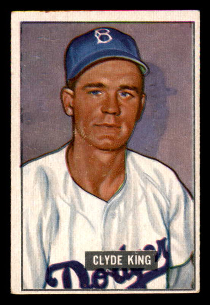 1951 Bowman Baseball #299 Clyde King Dodgers VG-EX 556230