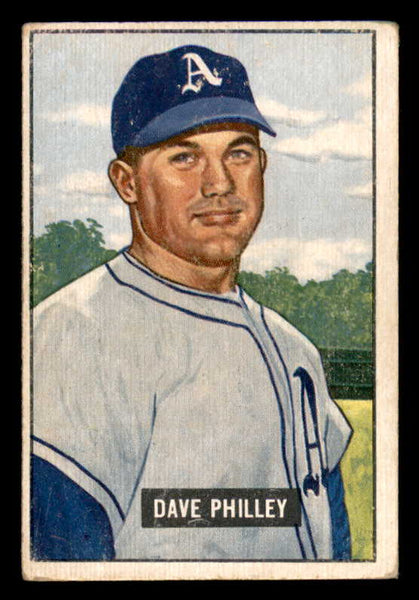 1951 Bowman Baseball #297 Dave Philley A's VG-EX 556232