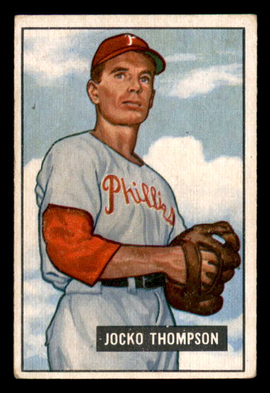 1951 Bowman Baseball #294 Jocko Thompson Phillies VG-EX 556233