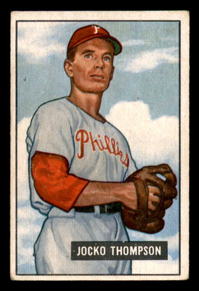 1951 Bowman Baseball #294 Jocko Thompson Phillies VG-EX 556233