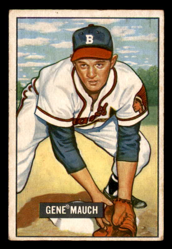 1951 Bowman Baseball #312 Gene Mauch Braves VG-EX 556284