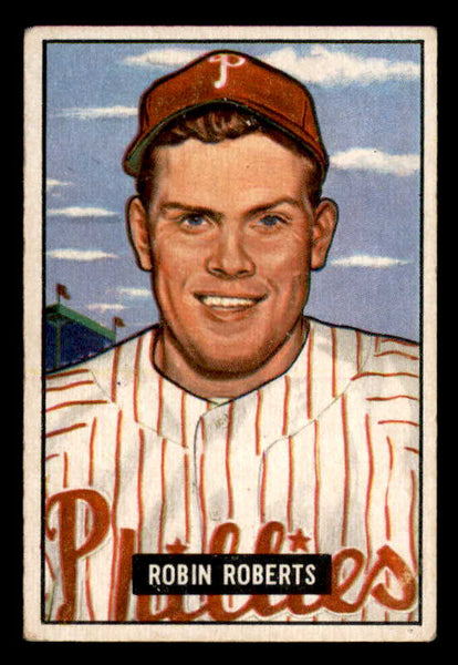 1951 Bowman Baseball #003 Robin Roberts Phillies VG-EX 556287