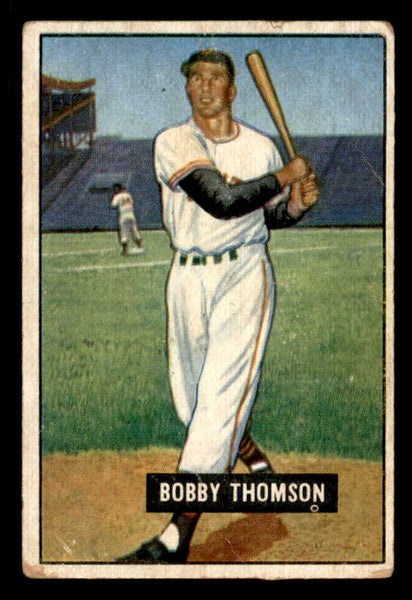 1951 Bowman Baseball #126 Bobby Thomson Giants Good 556315