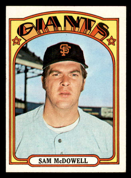 1972 Topps Baseball #720 Sam McDowell Giants EX-MT 556353