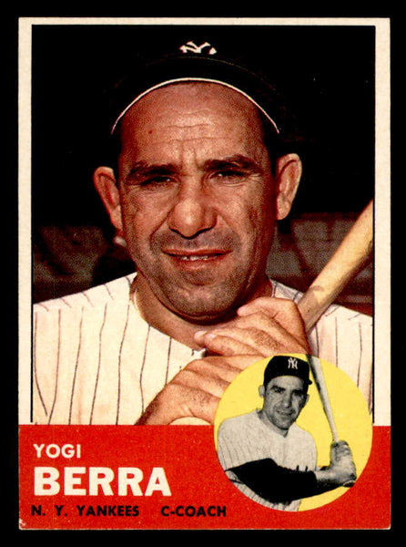 1963 Topps Baseball #340 Yogi Berra Yankees EX+/EX-MT 556427