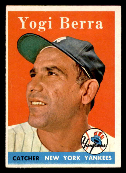 1958 Topps Baseball #370 Yogi Berra Yankees EX+/EX-MT 556432
