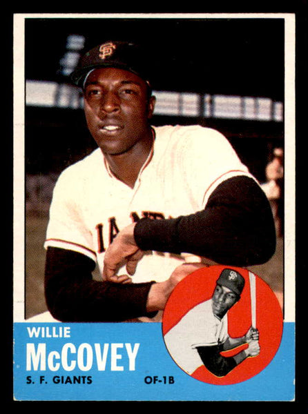 1963 Topps Baseball #490 Willie McCovey Giants EX 556440