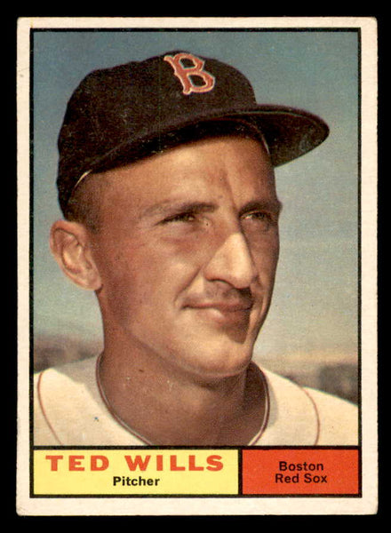1961 Topps Baseball #548 Ted Wills Red Sox EX 556442