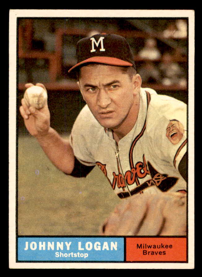 1961 Topps Baseball #524 Johnny Logan Braves EX-MT 556459