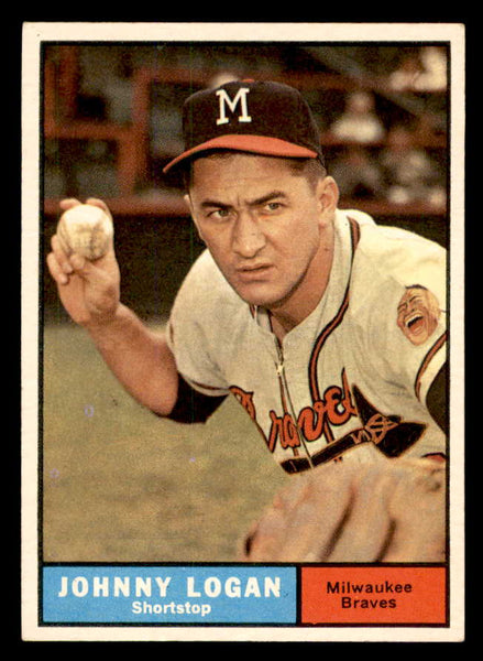 1961 Topps Baseball #524 Johnny Logan Braves EX-MT 556459