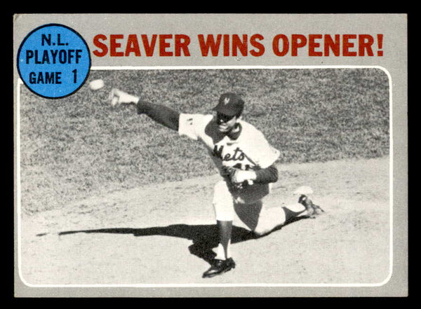 1970 Topps Baseball #195 N.L. Play Offs Game 1 Tom Seaver VG 556464