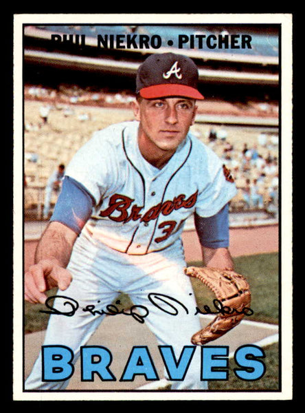 1967 Topps Baseball #456 Phil Niekro Braves EX 556472