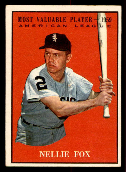 1961 Topps Baseball #477 Nellie Fox MVP White Sox VG-EX 556490