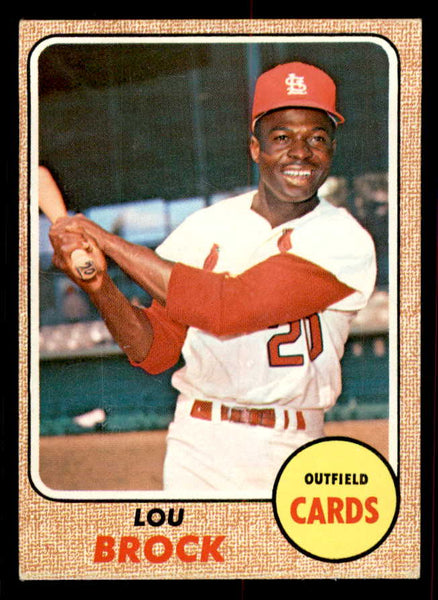 1968 Topps Baseball #520 Lou Brock Cardinals EX-MT 556501