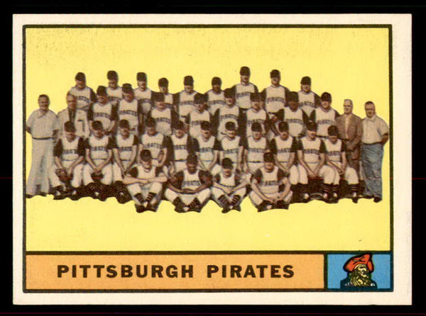 1961 Topps Baseball #554 Pittsburgh Pirates Team EX 556534