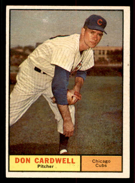 1961 Topps Baseball #564 Don Cardwell Cubs EX 556535