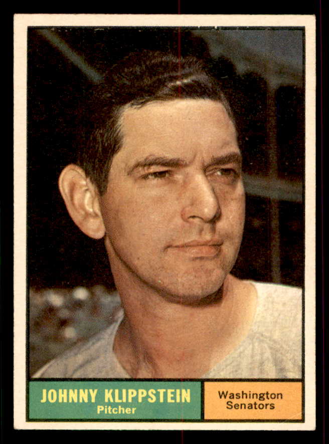 1961 Topps Baseball #539 Johnny Klippstein Senators EX+/EX-MT 556539