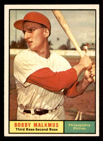 1961 Topps Baseball #530 Bobby Malkmus Phillies EX+/EX-MT 556540