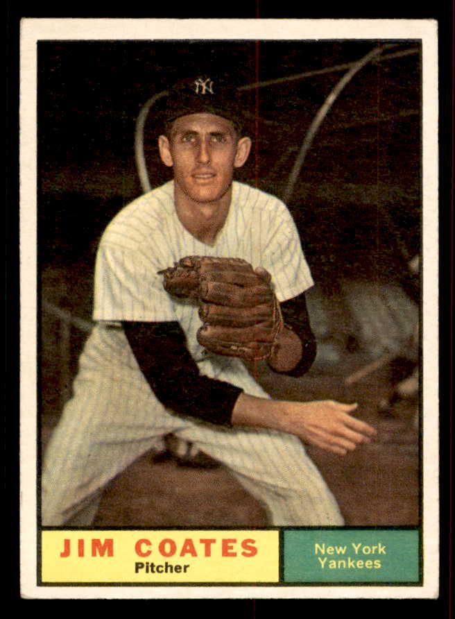 1961 Topps Baseball #531 Jim Coates Yankees EX 556541