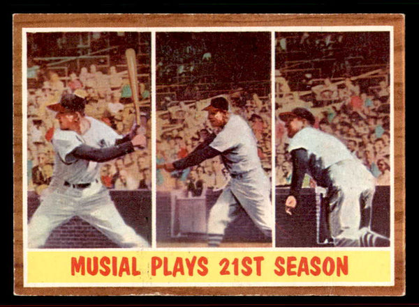 1962 Topps Baseball #317 Stan Musial IA Cardinals EX-MT 556577