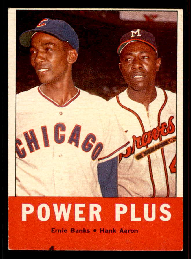 1963 Topps Baseball #242 Hank Aaron Ernie Banks VG-EX 556613