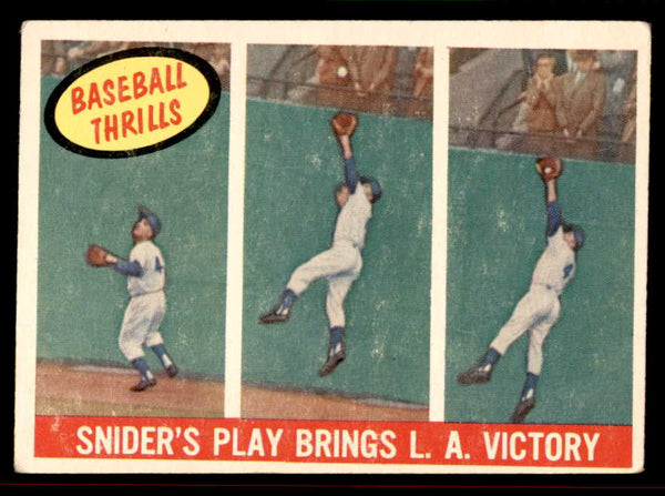 1959 Topps Baseball #468 Duke Snider IA Dodgers VG 556618