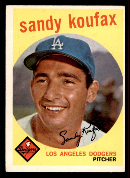 1959 Topps Baseball #163 Sandy Koufax Dodgers EX 556619