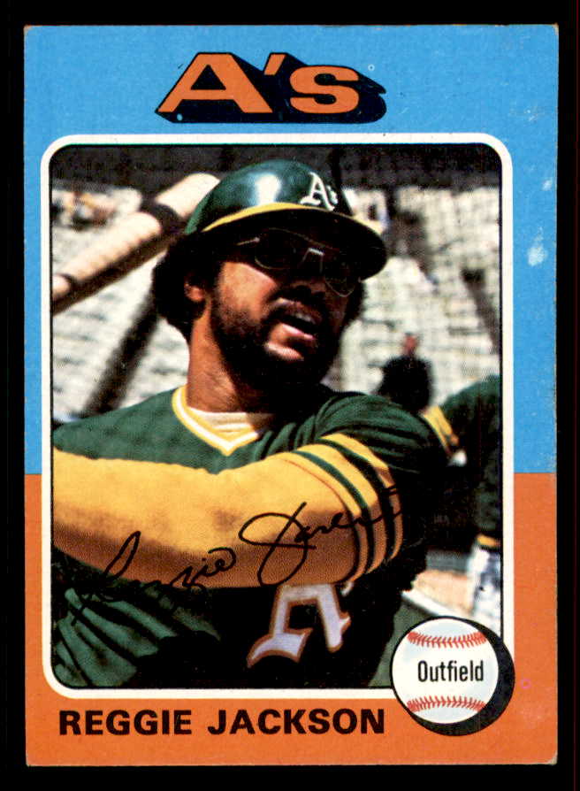 1975 Topps Baseball #300 Reggie Jackson A's EX 556624