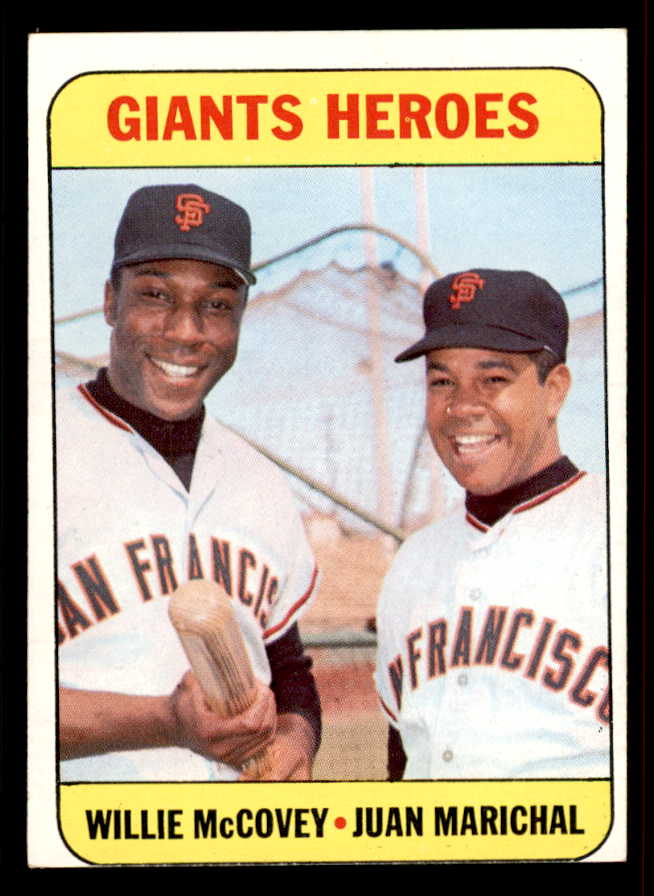 1969 Topps Baseball #572 Willie McCovey Juan Marichal VG-EX 556633