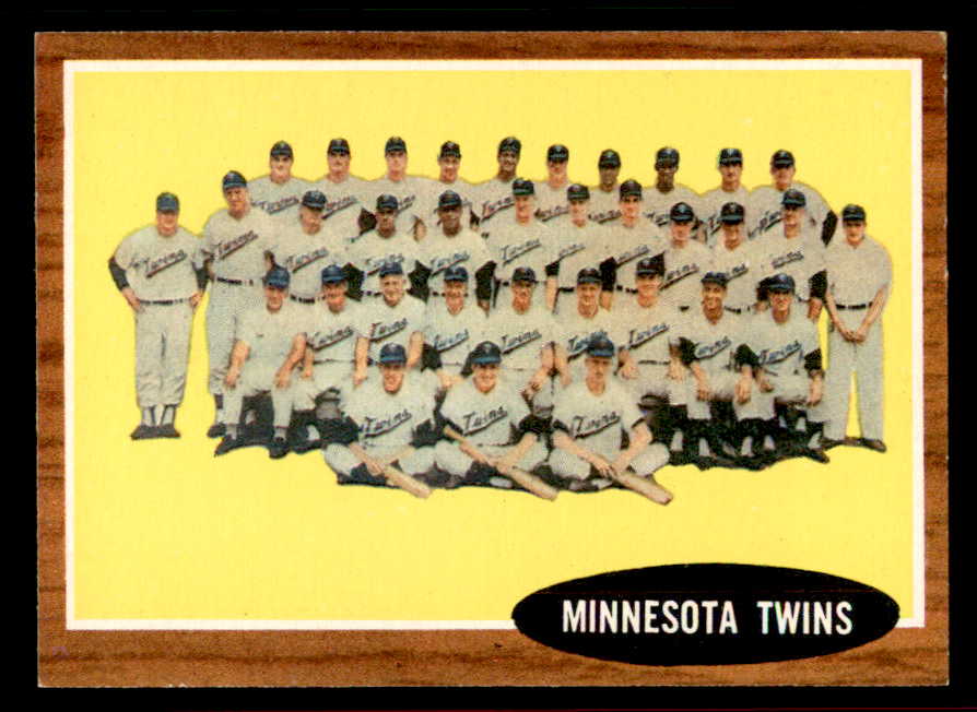 1962 Topps Baseball #584 Minnesota Twins Team NR-MT 556654