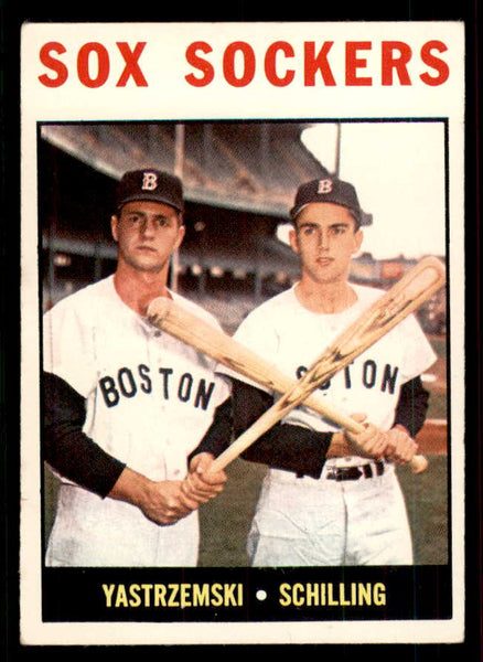 1964 Topps Baseball #182 Carl Yastrzemski Chuck Schilling VG-EX 556666