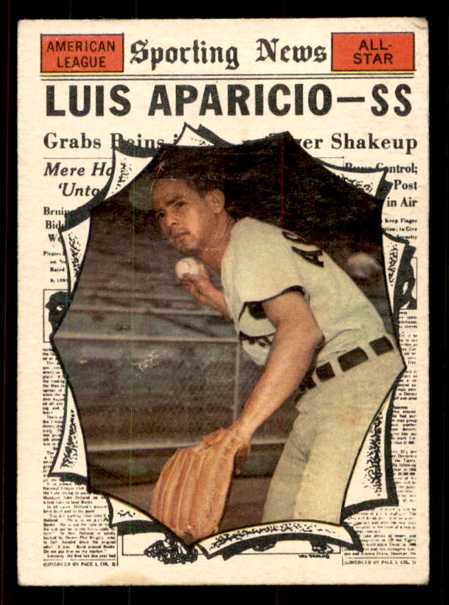 1961 Topps Baseball #574 Luis Aparicio A.S. White Sox VG 556745