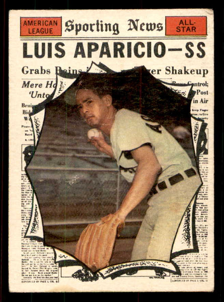 1961 Topps Baseball #574 Luis Aparicio A.S. White Sox VG 556745