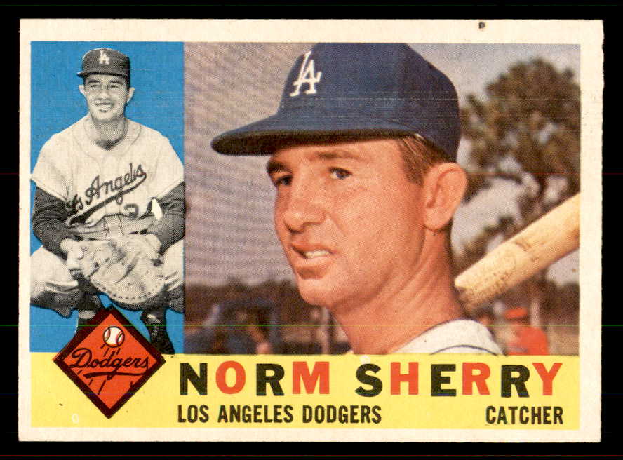 1960 Topps Baseball #529 Norm Sherry Dodgers EX-MT 556788