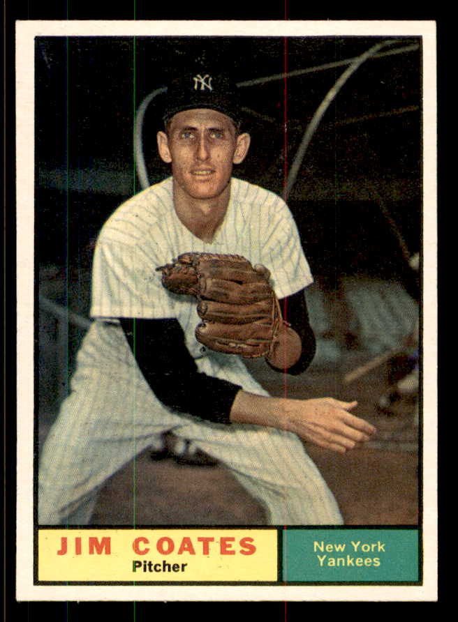 1961 Topps Baseball #531 Jim Coates Yankees EX+/EX-MT 556830