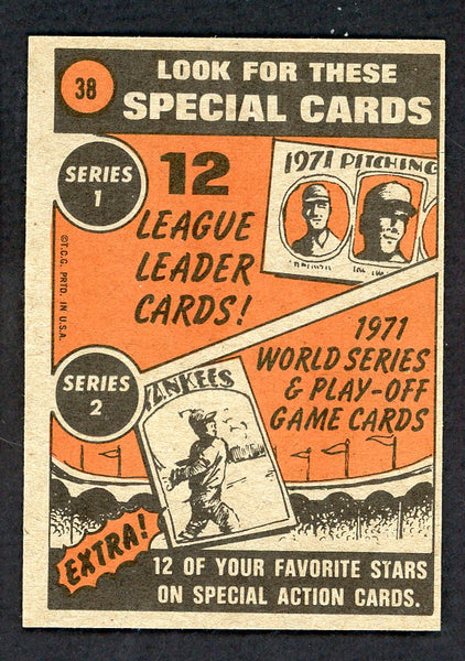 1972 Topps Baseball #038 Carl Yastrzemski IA Red Sox NR-MT 556835