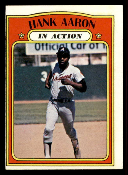 1972 Topps Baseball #300 Hank Aaron IA Braves EX 556840