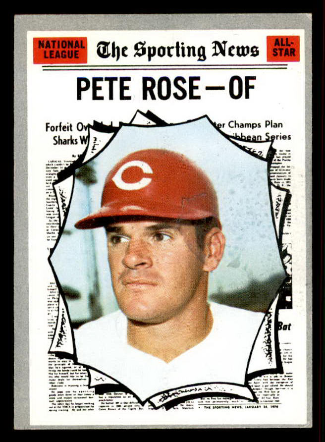 1970 Topps Baseball #458 Pete Rose A.S. Reds EX 556862