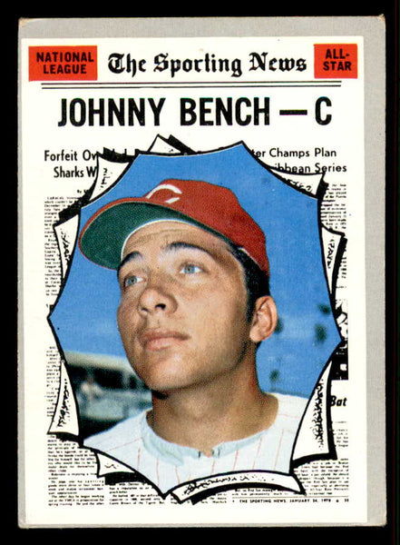 1970 Topps Baseball #464 Johnny Bench A.S. Reds VG-EX 556877